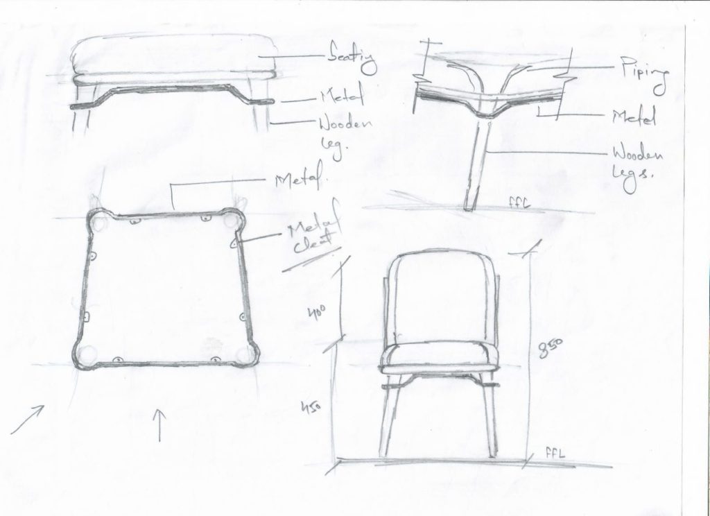 sketch cynthia dining chair